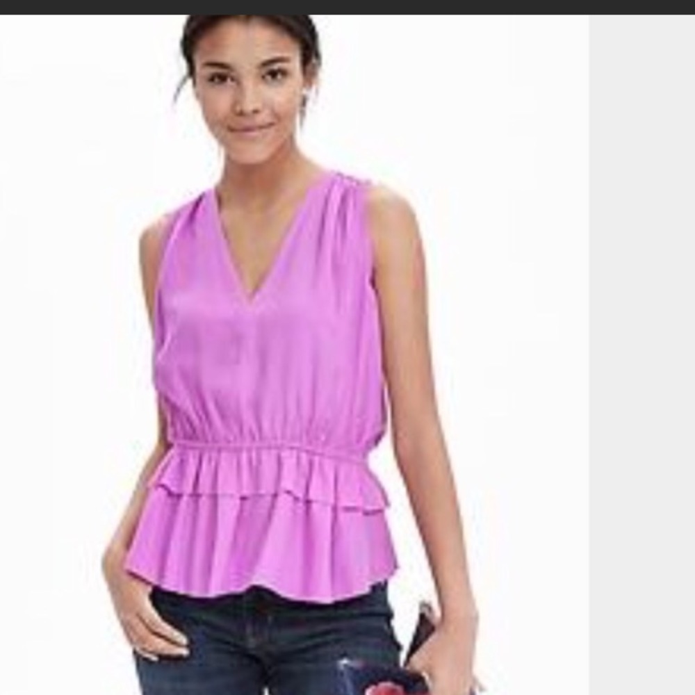Beautiful Lilac/Neon Purple BR Peplum Tank